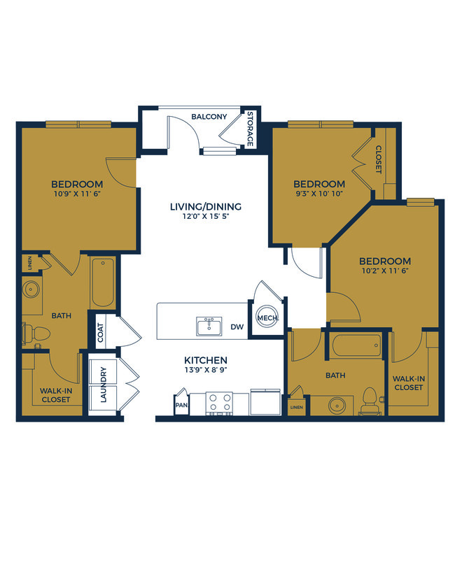 Floorplan - The Pointe at Bayou Bend