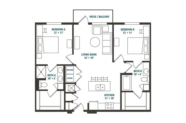Eclipse 2x2 999 - Northside Apartments