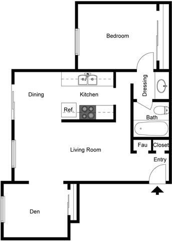 Floorplan - Foothill Village Apartments