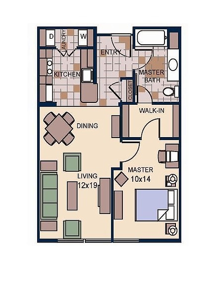 1BR/1BA - Sierra Lofts