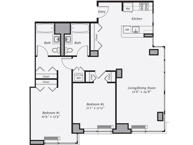 Floorplan - Avalon Riverview South Tower