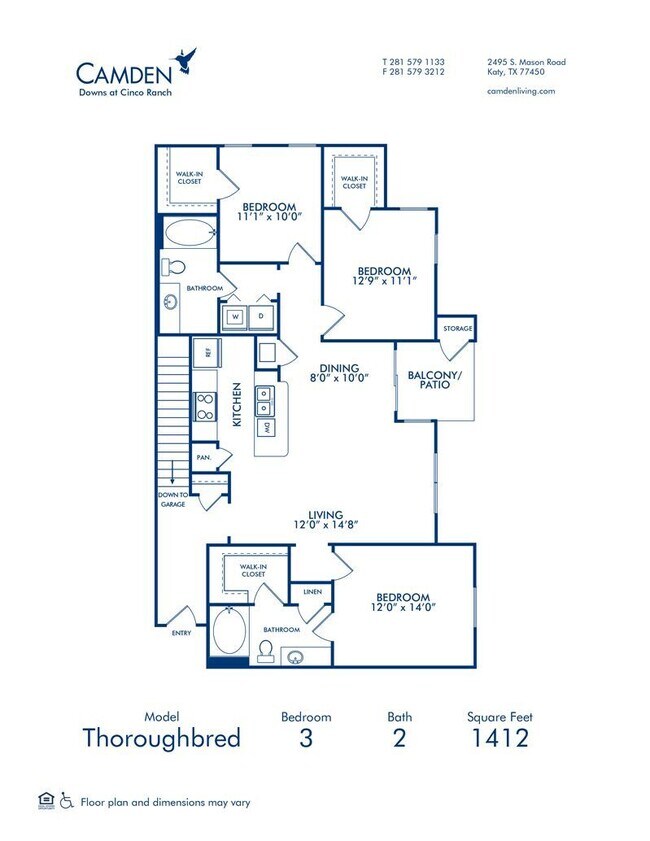 Floorplan - Camden Downs At Cinco Ranch