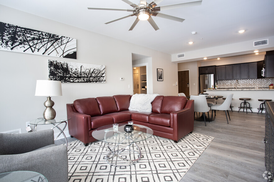 Living Room 2BR, 2BA-1288SF - Tumblerock Luxury Apartments
