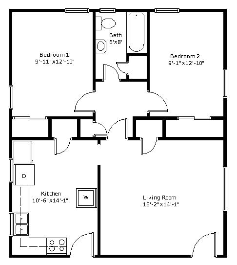 Floor plan - 105 E Glenwood Dr