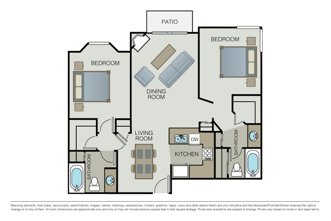 Floorplan - Essex Properties at Miracle Mile