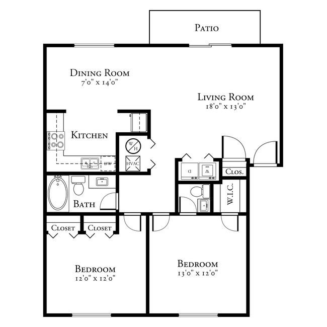 Floorplan - Reflections Apartments