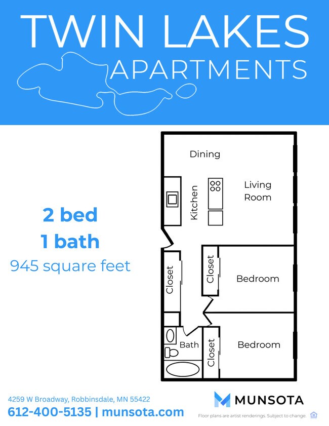 Floorplan - Twin Lakes Apartments