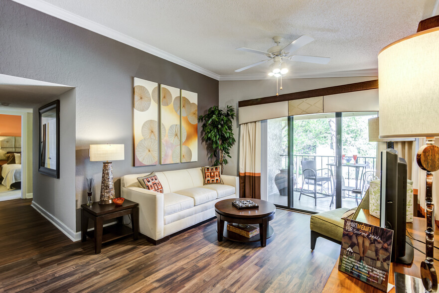 Model Living Room - Gables Boca Place