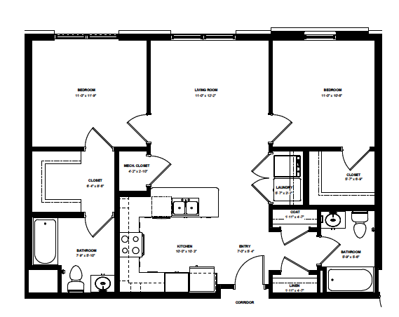 Floorplan - Flats on 5th