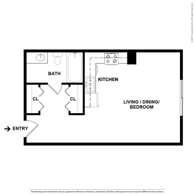 Floorplan - Gaslight Apartments