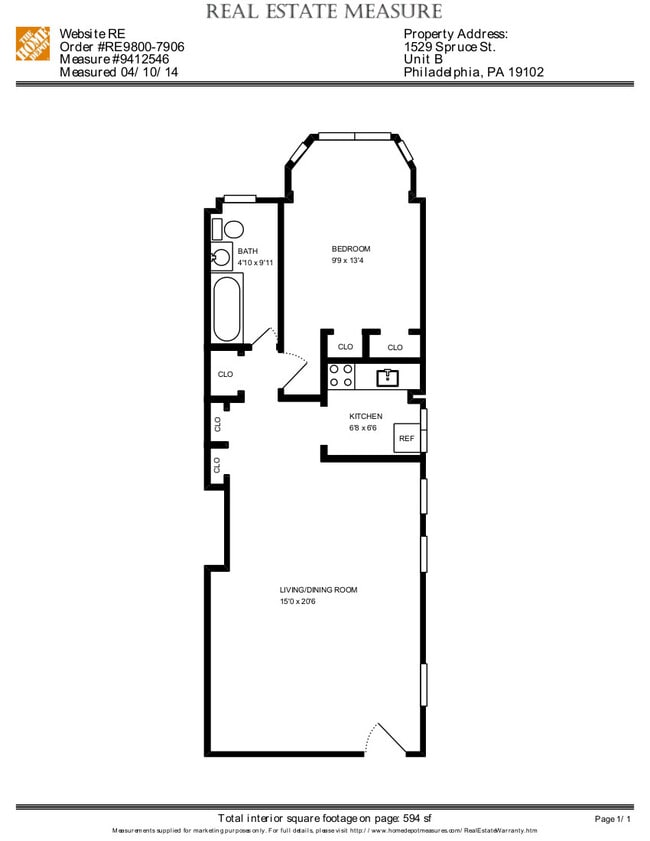Floorplan - The Nash- 1529 Spruce St