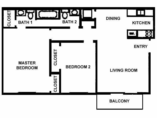 2BR/1.5BA - El Chaparral Apartments
