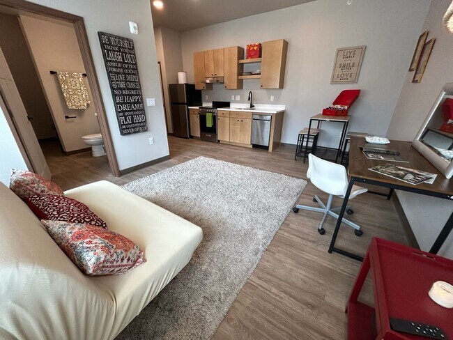 Building Photo - Beautiful, Cozy, Brand New Studio near CSU