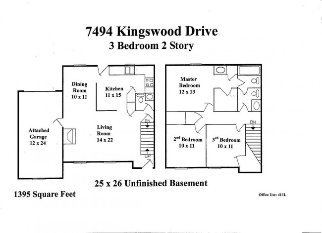 3BR/1.5BA 2 Story - The Villas at Kingswood