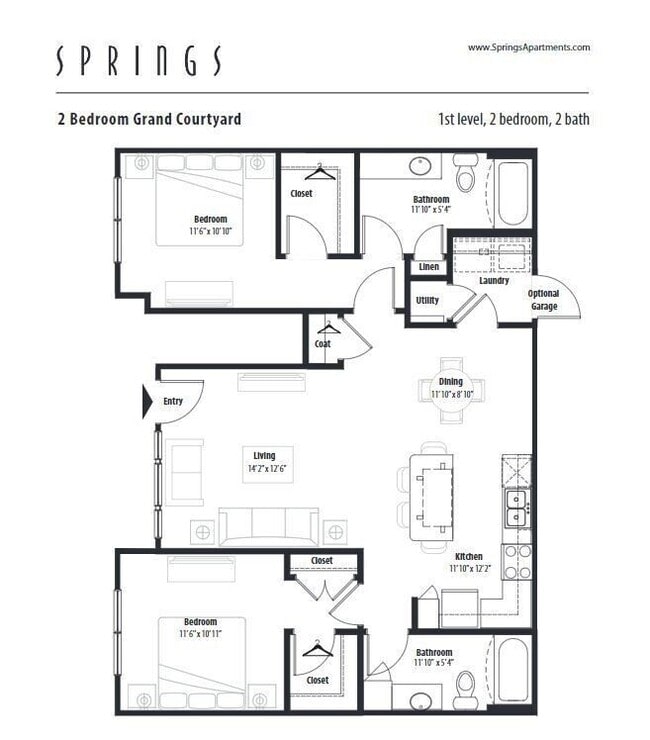 Floorplan - Springs at Stadium Village