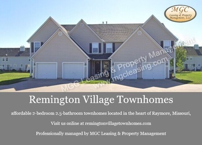 Building Photo - Spacious Raymore Townhome in Prime Remington Village Location