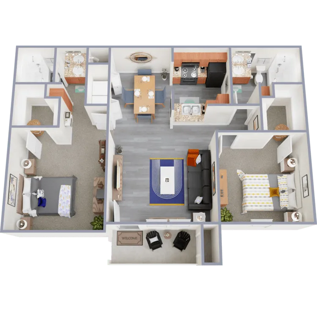 The Elm - 2x2 960 sqft.png - HollyView