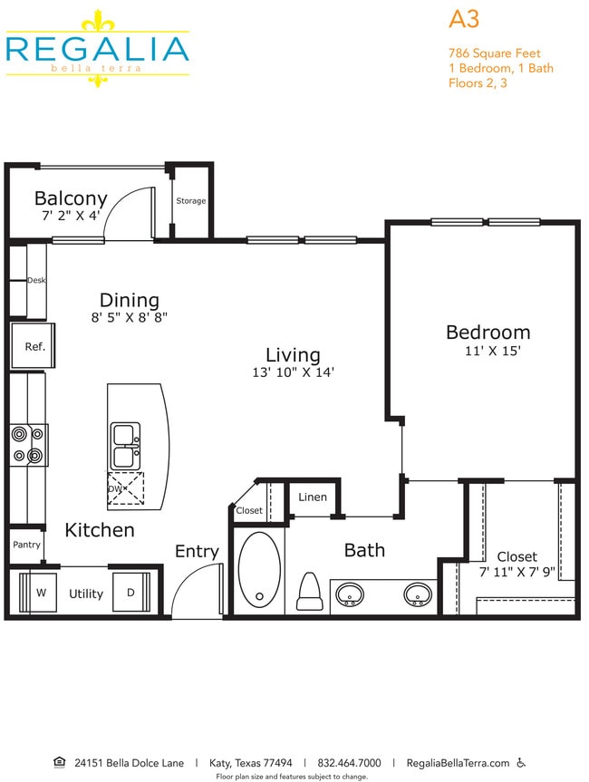 Floorplan - Regalia Bella Terra apartments