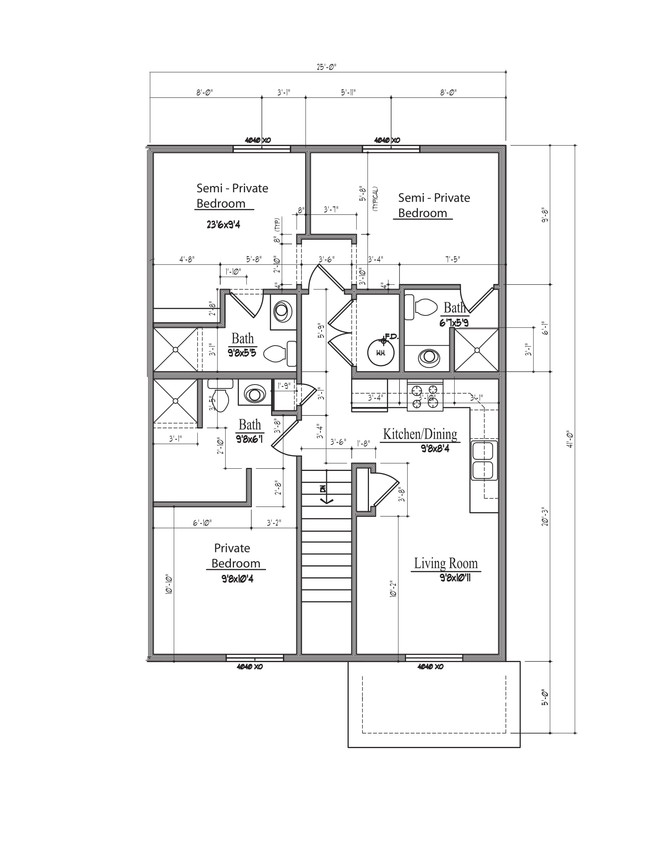 Floorplan - Cedar Pointe Student Housing