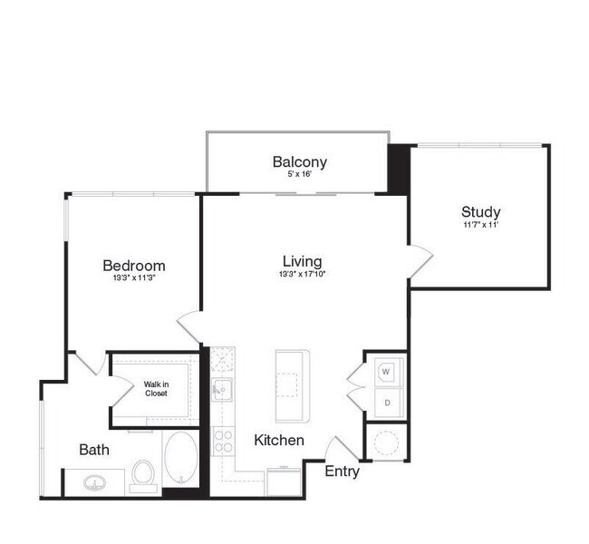 Floorplan - The Katy at Victory Park