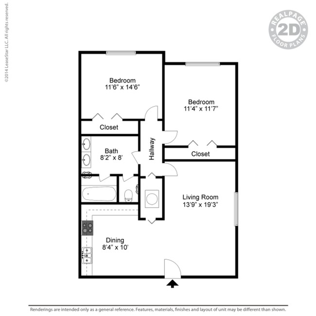 2BR/1BA - Patriot Place Apartments