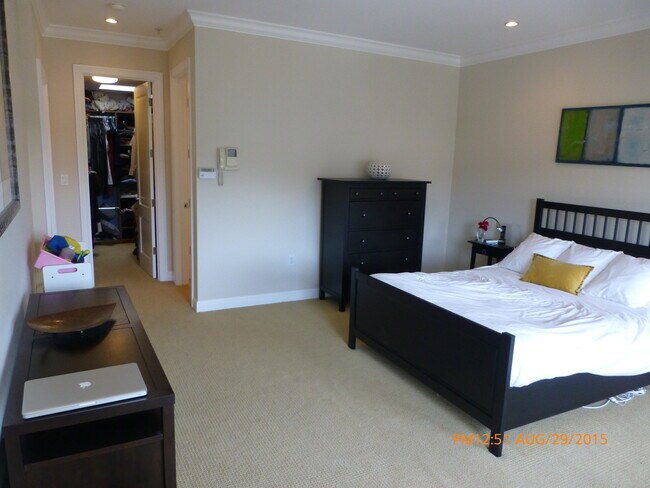 master bedroom--wide angle photo - 1596 Dolores St