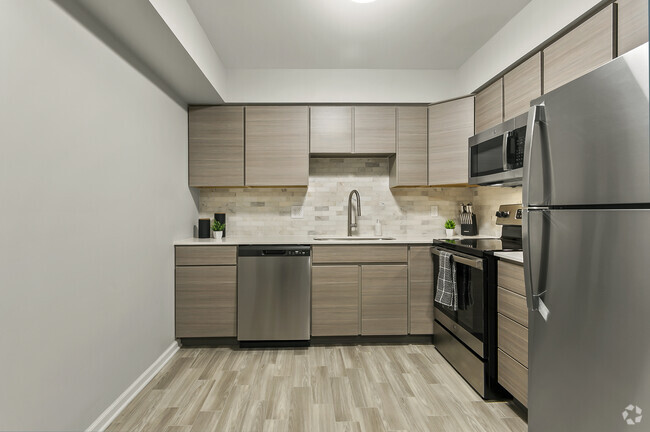 Renovated Kitchen - College Hill Apartments