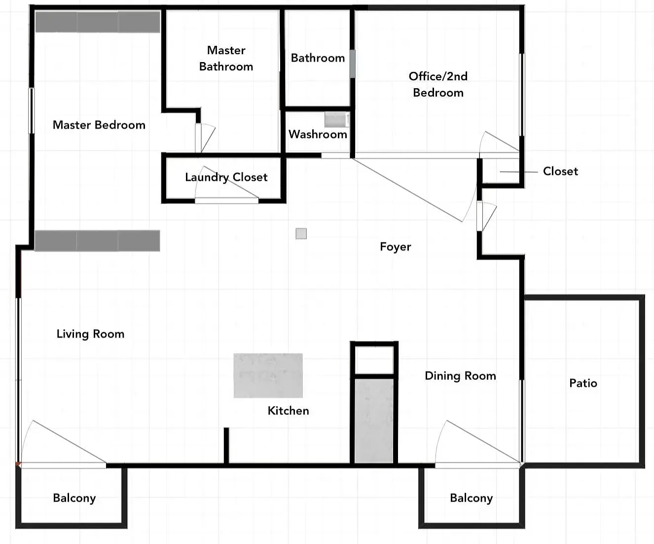 Unit Layout - 835 Locust Ave