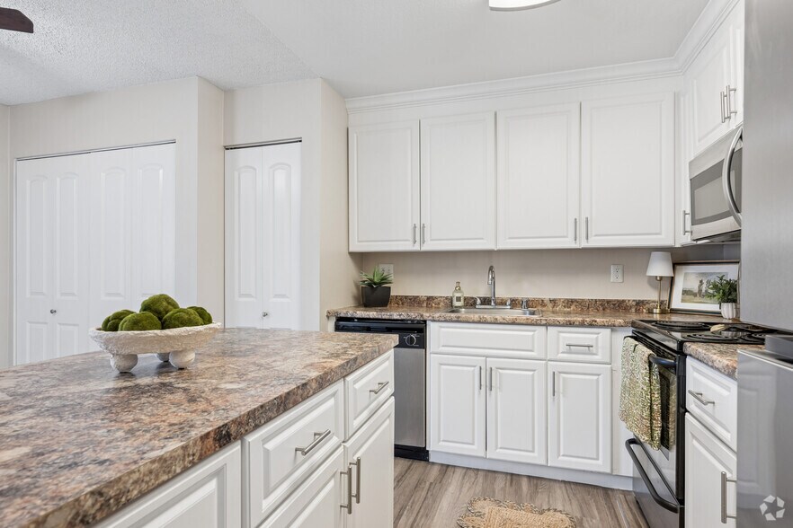 The Sunnyvale - 2BR, 1BA - 1,170SF - Kitchen - Abby Creek Apartments