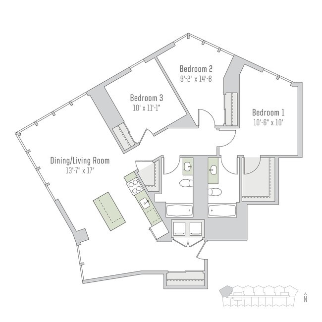 Floorplan - City Hyde Park
