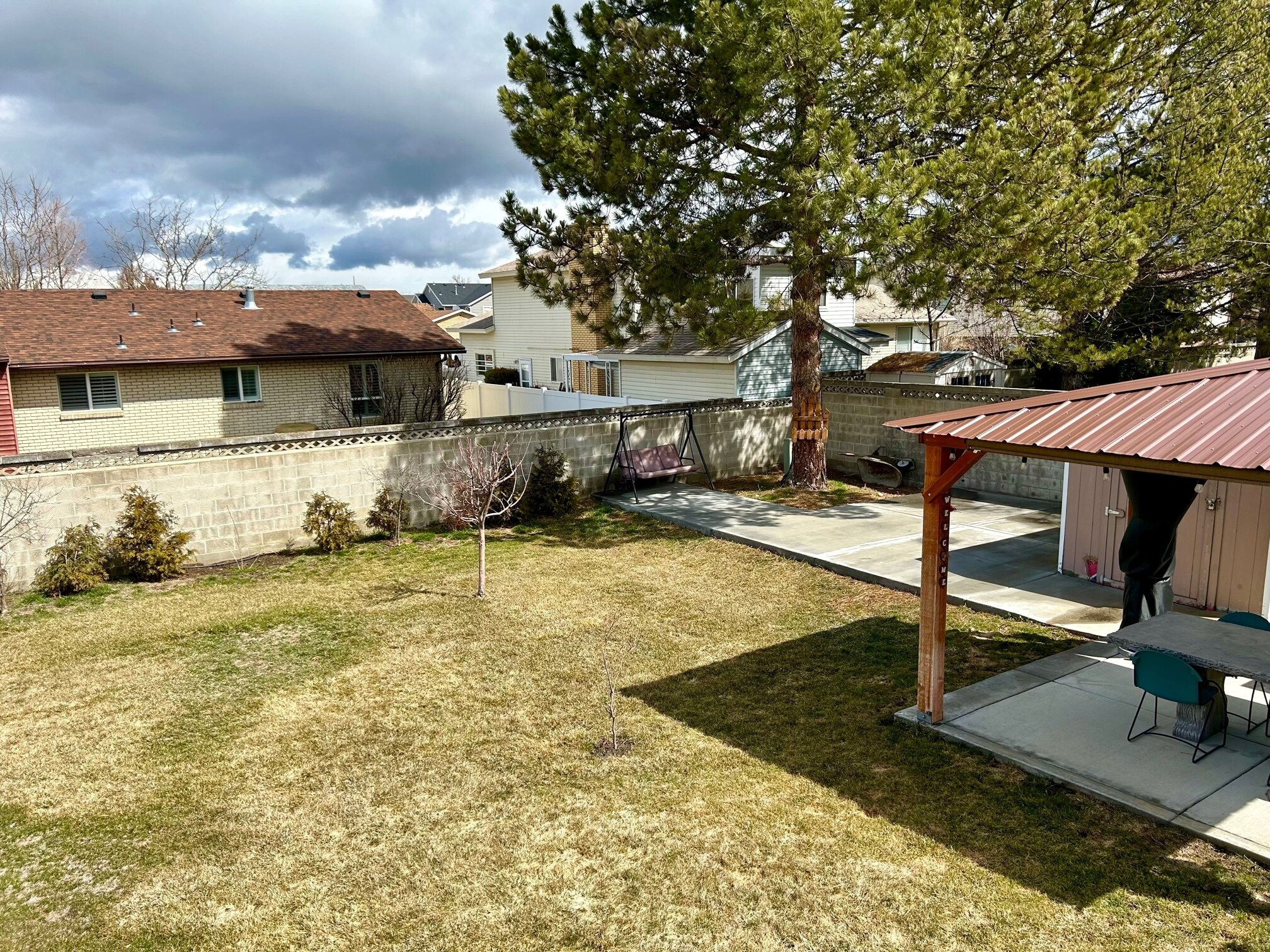 View of backyard - 465 E 6770 S