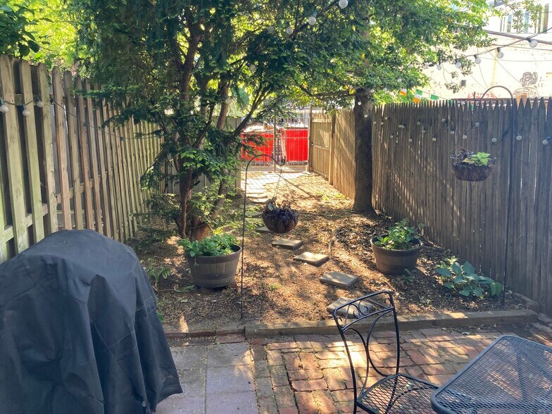 Back Yard from patio - 1528 Marion St NW