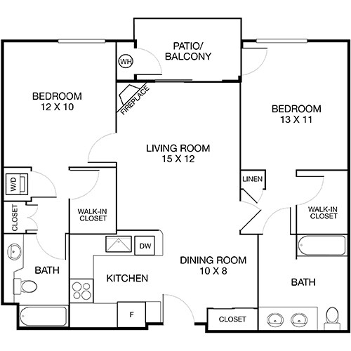 Floorplan - The Villas at Park La Brea