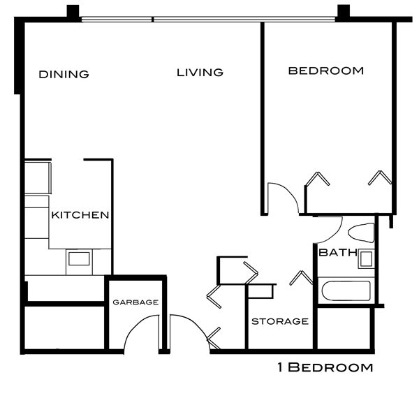 Floorplan - Buena Vista Towers