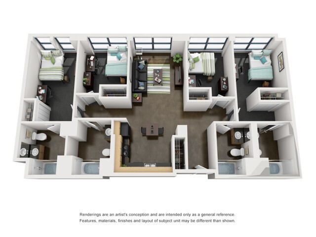 Madison 3D Floorplan - Tailor Lofts