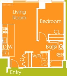 1 Bedroom 1 Bath - Aspira