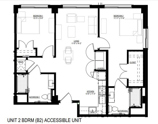 Floorplan - 62+ Steve Protulis Towers East & West