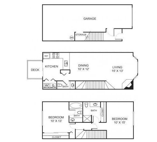 Floorplan - Hidden River Townhomes