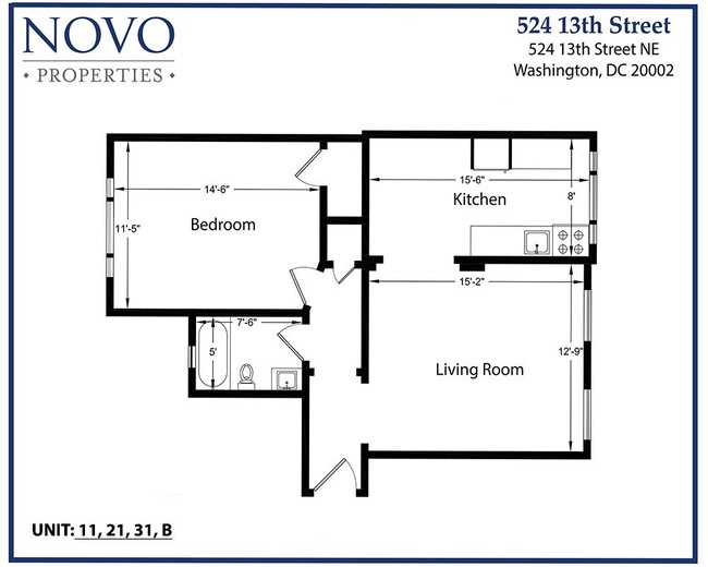 Floorplan - 524 13th Street