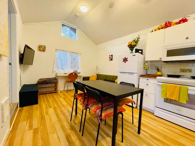 More kitchen living room with desk that can be moved to bedroom - 3405 NE 80th Ave