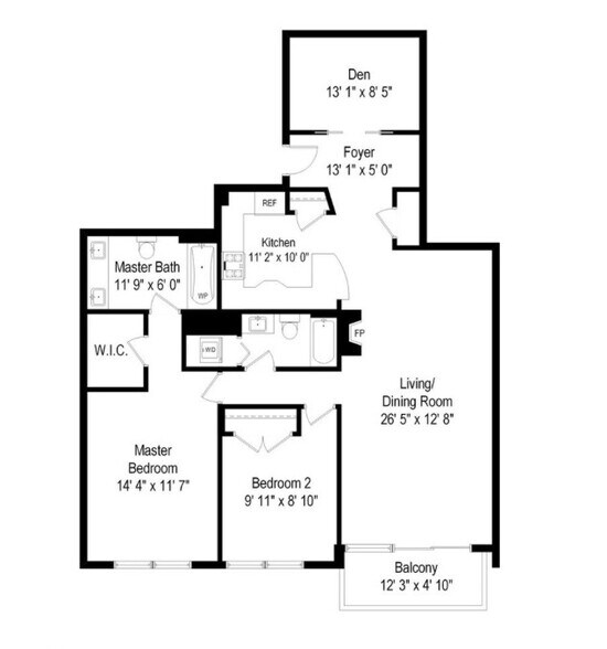 Floor Layout - 744 N Clark St