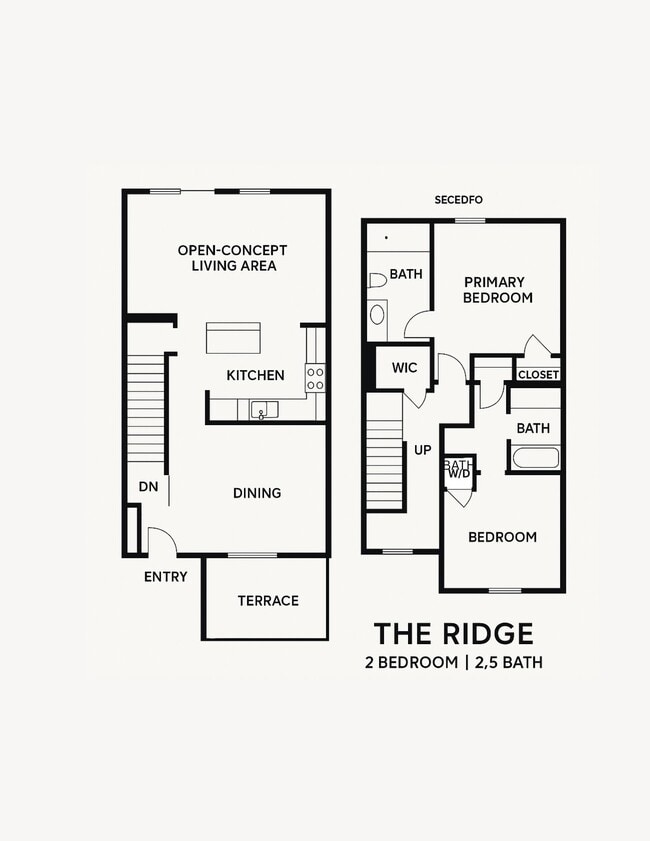 Townhome-style Spacious Floorplan - The Ridge