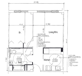 1BR/1BA - Clarendon Hill Towers