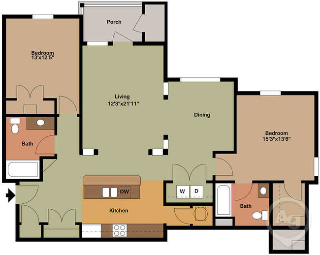 Floorplan - Mosaic Apartments