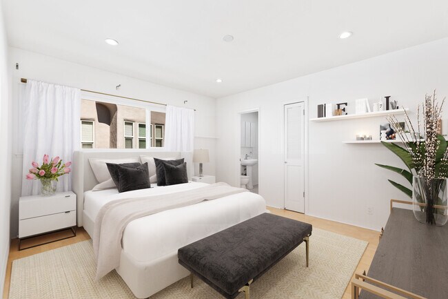 Furnished Master Bedroom - 836 N Fuller Ave