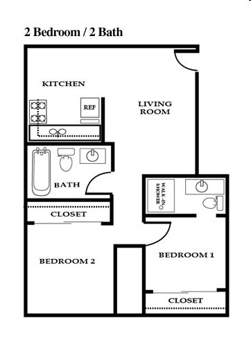 2BR/2BA - Casa De Lago