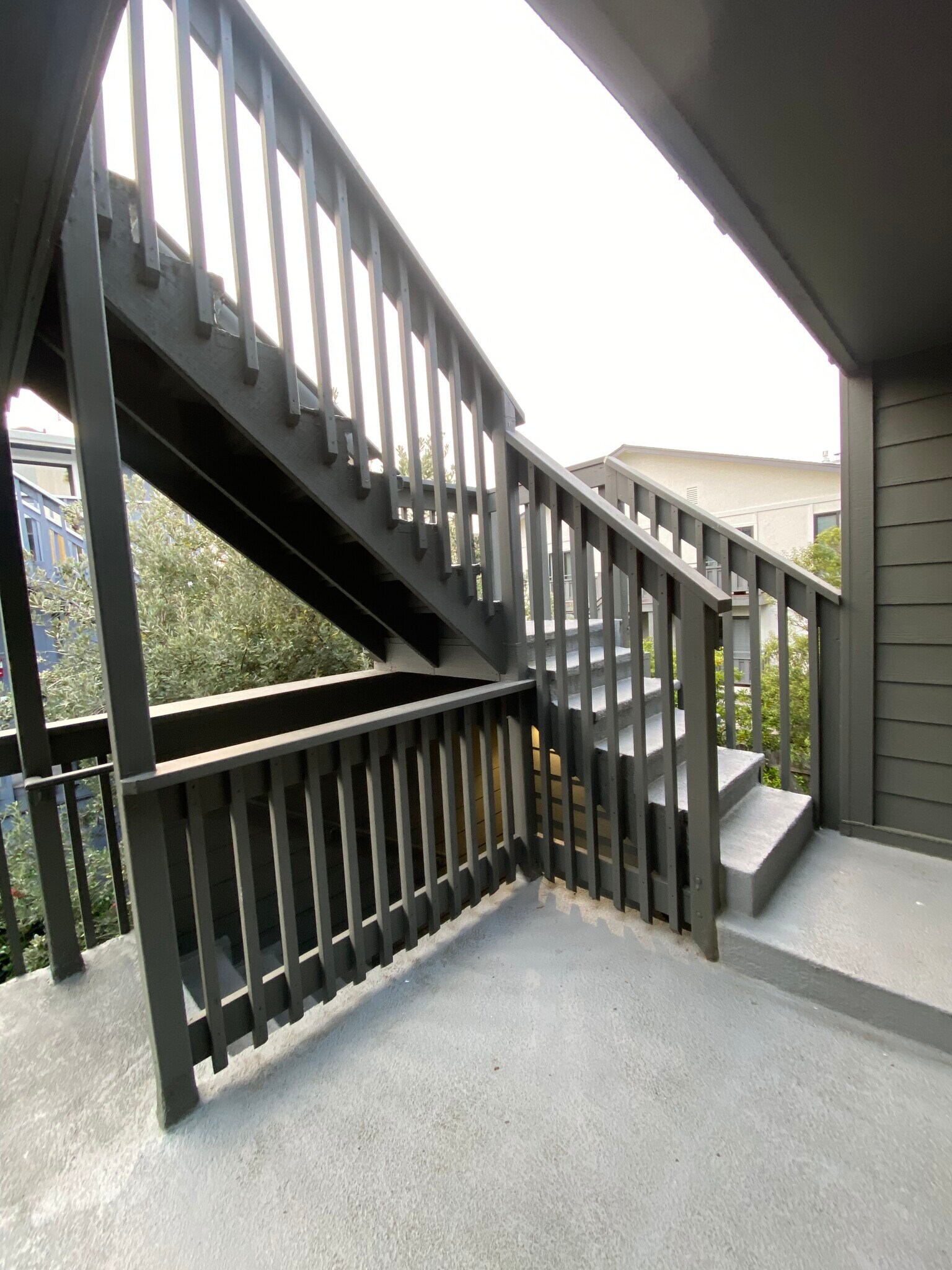 Back steps to top deck - 443 Willow Ave
