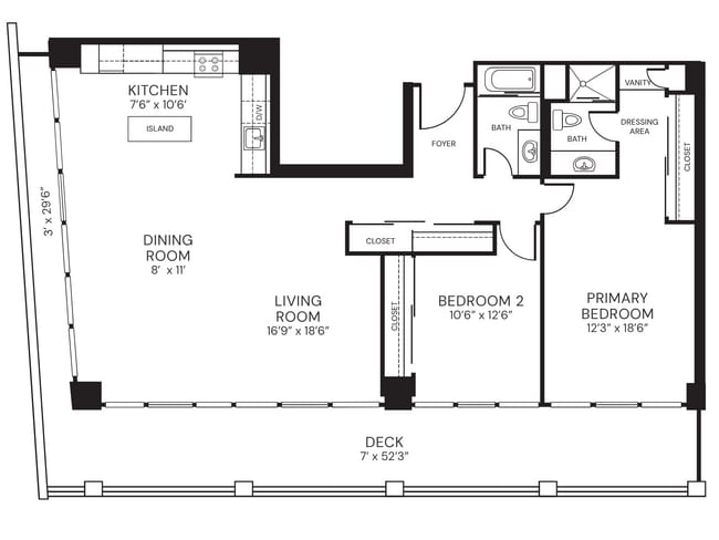 Floorplan - 1200 Lakeshore