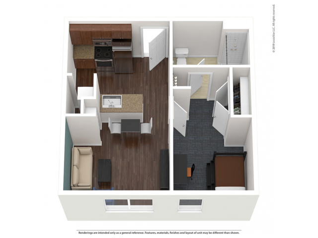 1BR/1BA - DLX1 - Continuum Apartments