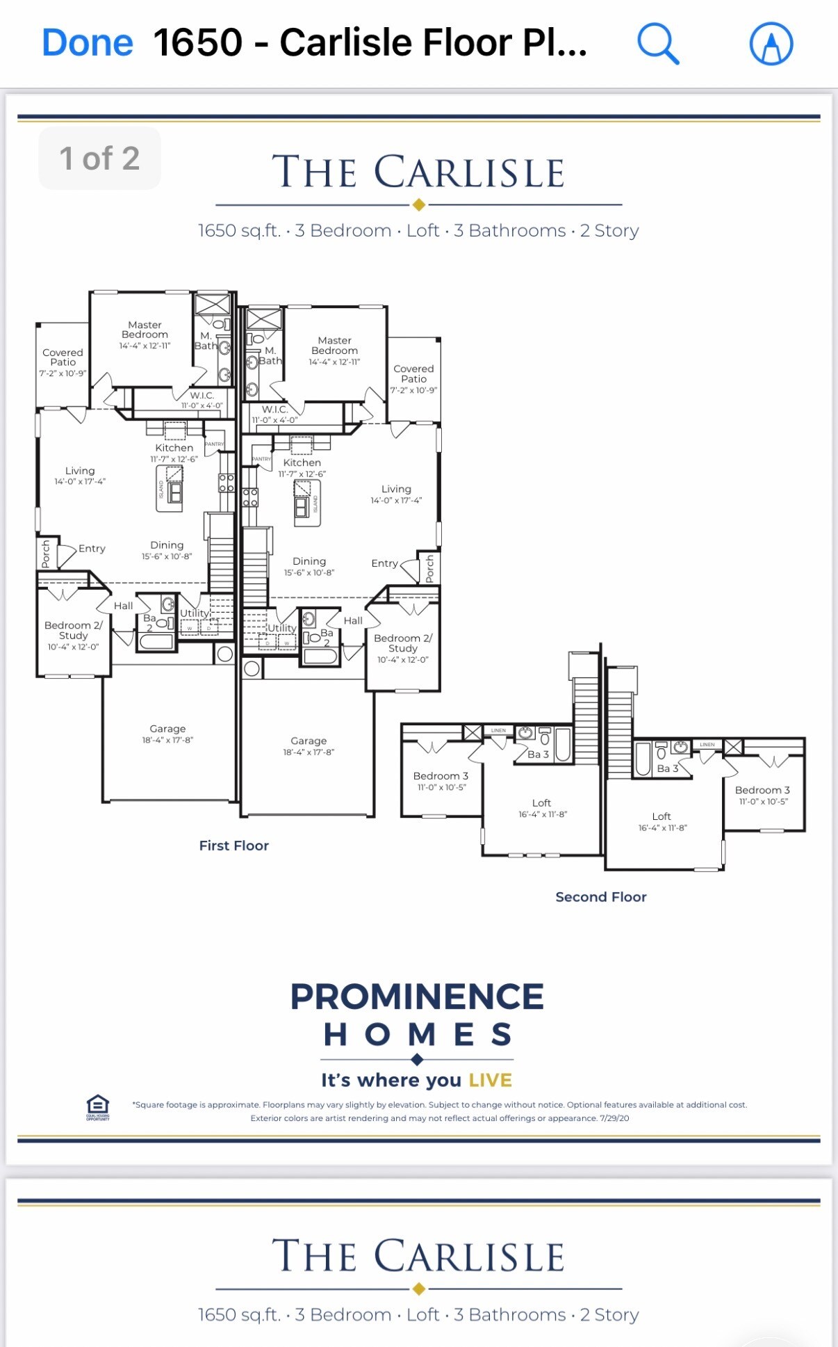 The one on the right hand side is the layout - 521 Peace Dr